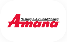 Amana HVAC brand logo - partner of Synairgy Mechanical Maui